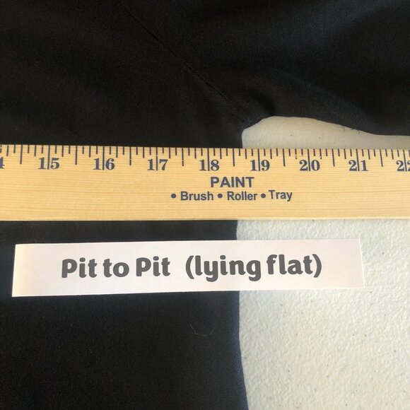 Long Line Size Small Black Multicolor Embroidered Tunic Top Asymmetrical Bell Sl - Picture 9 of 12